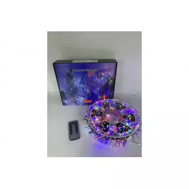 Гирлянда Роса на катушке фейерверк - мишура от USB, 50м, 1500LED + пульт Мультик