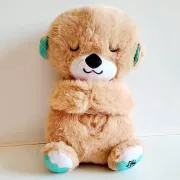 блакитна Дихаюча плюшева іграшка видра зі світлом та звуком