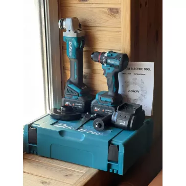 Бесщеточный комплект 2 в 1 ударный шуруповерт DTW 488 и болгарка DGA506 PRO Бесщеточный комплект 2 в 1 ударный шуруповерт DTW 488 и болгарка DGA506 PRO