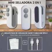 Универсальный мини-вакууматор пластиковых пакетов для консервирования продуктов питания