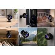Беспроводная миникамера P7-W8 / IP камера відеоспостереження / Портативная Wi-Fi камера с подставкой