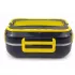 Ланч-бокс с подогревом съемной чашей C21 1.5L от сети 12V 40W Черный с желтым
