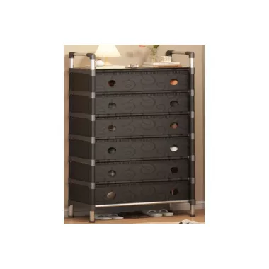 Полка для обуви SKLM-32-LT6205 черная  6 полок