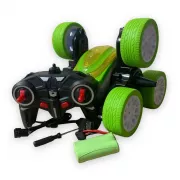 Машинка-перевертыш на радиоуправлении Stunt car exciter Зеленая