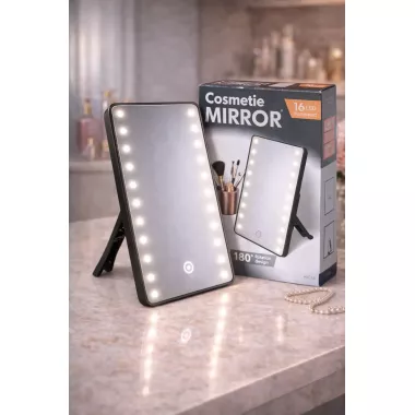 Зеркало для макияжа с LED подсветкой 16 светодиодов Cosmetie Mirror LY-701 Зеркало для макияжа с LED подсветкой 16 светодиодов Cosmetie Mirror LY-701