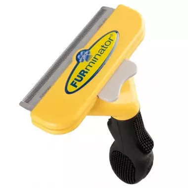 Фурминатор для длинношерстных собак и кошек с кнопкой Furminator Short Hair Large 10 см Фурминатор для длинношерстных собак и кошек с кнопкой Furminator Short Hair Large 10 см