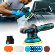 Полировальная машинка Waxing Polisher аккумуляторная с насадками 2 АКБ 36V