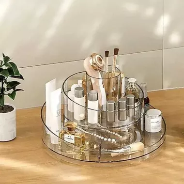 Органайзер для косметики вращающийся на 360 градусов, 2 уровня Органайзер для косметики вращающийся на 360 градусов, 2 уровня