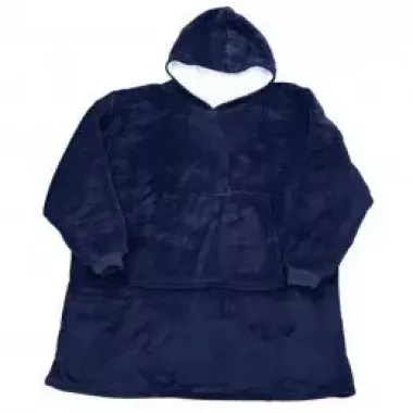 Толстовка-плед с капюшоном для мужчины и женщины - / Плед толстовка, худи Синий Толстовка-плед с капюшоном для мужчины и женщины - / Плед толстовка, худи Синий