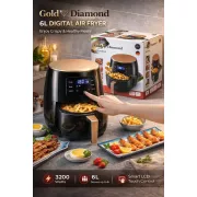 Аеро-фрітюрниця Gold Diamond TK 09904 6л 3200 Вт безмасляна мультипіч
