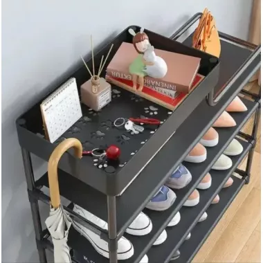 Обувница металлическая, этажерка для обуви, полка для прихожей, металлическая для обуви полка shoe rack