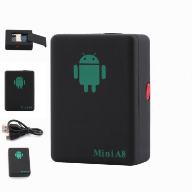 GPS трекер Mini A8 с прослушкой, GSM сигнализация, гпс трекер