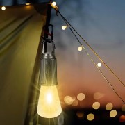 Лампочка з акумулятором + карабін, від USB, BL HK-169C / Підвісна LED лампочка / Ліхтар для кемпінгу