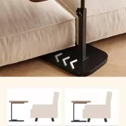 Прикроватный столик с мраморной столешницей и подставкой под планшет 28×45×60 см