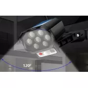 Вуличний ліхтар / Муляж камери відеоспостереження з датчиком руху та сонячною панеллю BK-36