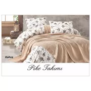 Постільна білизна з вафельним покривалом La Villa Mavi світло сірий