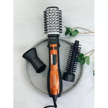 Фен гребінець, що обертається, з насадками Gemei GM-4828 повітряний стайлер для укладання волосся Фен гребінець, що обертається, з насадками Gemei GM-4828 повітряний стайлер для укладання волосся