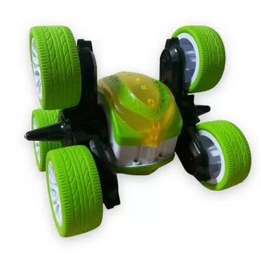 Машинка-перевертыш на радиоуправлении Stunt car exciter Зеленая