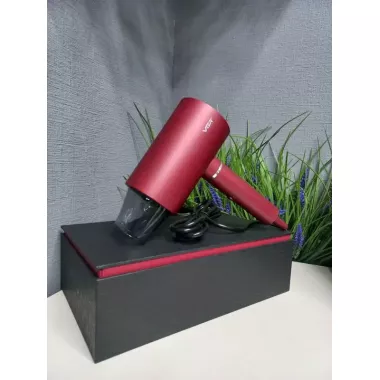 Професійний фен для волосся VGR V-431 потужністю 1600-1800 Вт червоного кольору