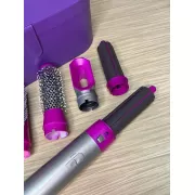 Стайлер + Коробка 5в1 HAIR BRUSH Styler для различных типов волос с функциями придания объема, выпрямления, укладки Фиолетовый