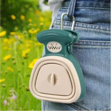 Набор для собак Pet Toilet – поводок с контейнером и совком для уборки, одноразовые пакеты в комплекте