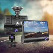 Автомобільний реєстратор 1080P FHD РК-екран 3 камера заднього огляду 170