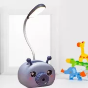 Лампа настольная на гибкой ножке с органайзером для ручек и подставкой телефона Quite Light Deer с точилкой карандашей, питание от USB