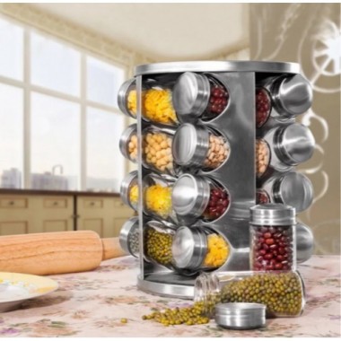 Карусель для специй Spice carousel 16 отсеков. Контейнеры для специй
