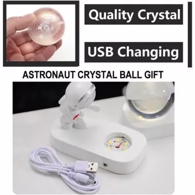 Хрустальный 3D ночник Астронавт