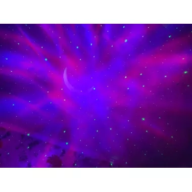 Astronaut Проектор галактики лазерний Астронавт-космонавт, зоряне небо на стелі з пультом Білий