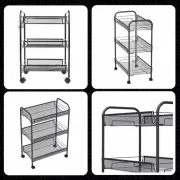 Етажерка органайзер 3-х ярусна на коліщатках