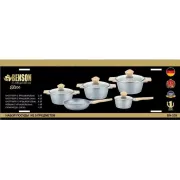 Набор кастрюль BN-339, 9 предметов, ковшик 1,4 л; 2,4л; 4л; 6,3л; сковорода 24см