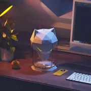 Белый Увлажнитель воздуха портативный WOLF Air Humidifier, аромадиффузор электрический с резервуаром для эфирного масла, ультразвуковой, 650 мл