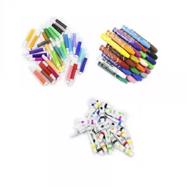 розовый Набор для рисования 145 предметов в алюминиевом чемоданчике