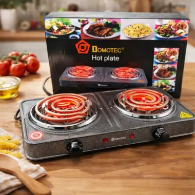 Електроплита спіральна на 2 конфорки Domotec MS-5802