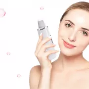Ультразвуковий скраббер портативний для чищення обличчя Face Cleaner 8816 / Очищувач порів / Скрабер ліфтинг