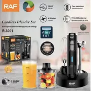 Погружной блендер 4в1, 2000Вт, RАF R 3001 + мерный стакан / Измельчитель кухонный