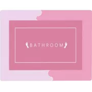 Коврик в ванну влаговпитывающий суперпоглощающий нескользящий Bath Mat Super Absorbent (40х60см) розовый