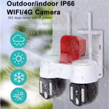 Высокопроизводительная камера видеонаблюдения с двумя направлениями движения, WIFI, горизонтальное вращение на 360° и вертикальное на 90°, водонепроницаемая, ночное видение, датчик движения,4M, x10, V