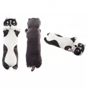 М'яка іграшка подушка довгий Хаскі антистрес подушка сірий 130 см