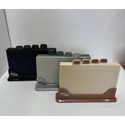 Кухонный набор досок Zepline ZP-00220 5 предметов с подставкой серый