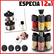 Набор из 12 вращающихся баночек для специй Especia Conjunto De Abastecedor