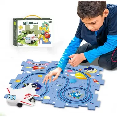 Пазл для детей Railcar Puzzle с игрушечным самолетом (5 деталей) Пазл для детей Railcar Puzzle с игрушечным самолетом (5 деталей)