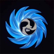 Детская вращающаяся игрушка с LED подсветкой / Световой летающий диск Eightfold Light Disc 360° 666-2
