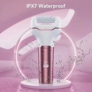 Електрична пемза для ніг PINK / Електрична роликова пилка-пемза для п'ят для педикюру з LCD дисплеєм