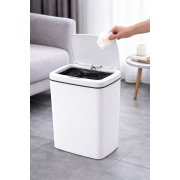 Ведро для мусора со смарт-датчиком приближение Smart trash can 10 л Белый