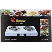 Настольная плита электрическая на 2 конфорки Domotec MS-5532