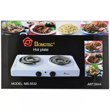 Настольная плита электрическая на 2 конфорки Domotec MS-5532