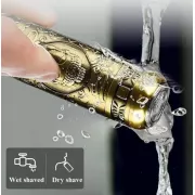 Аккумуляторная мини бритва металлическая дорожная USB электробритва роторная беспроводная Mini Shaver Alstow NS-701