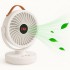 Аккумуляторный мини вентилятор VU-05/FS-25 с поворотом / Вентилятор Mini fan с LED-подсветкой и USB